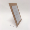 Porte affiche de table ecologique et recyclable aspect bois