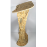 Pupitre orateur  naturel en  bois et porte visuel recyclable