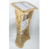 Pupitre bois sur pied pour lecture brochure ou catalogue avec 4 anneaux 
