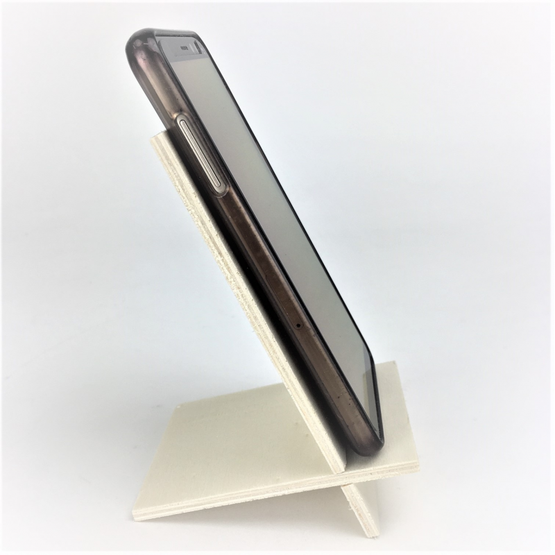 présentoir inclineur produit en bois pour table 