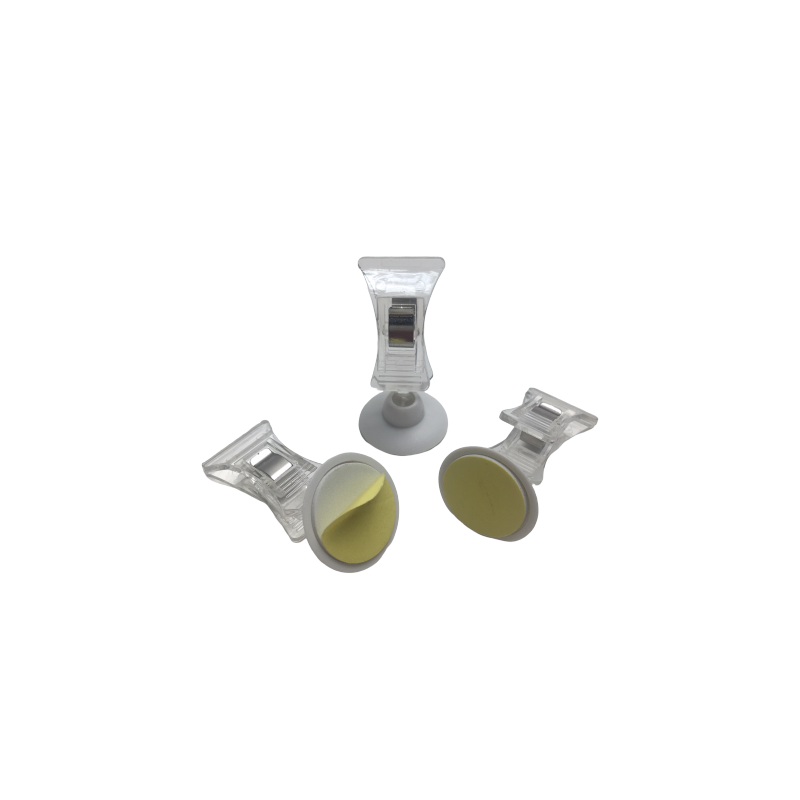 support etiquette Pinces articulée sur pied  adhésive # VAC3631