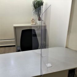 COVID-19 : PROTECTION PLEXIGLASS TRANSPARENT POUR COMPTOIR & BUREAU