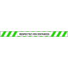 Bande adhésive marquage au sol - distance à respecter #VLE2031