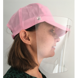 Casquette visière transparente protection covid 19 