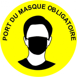 Adhéisf de sol - Port du masque obligatoire