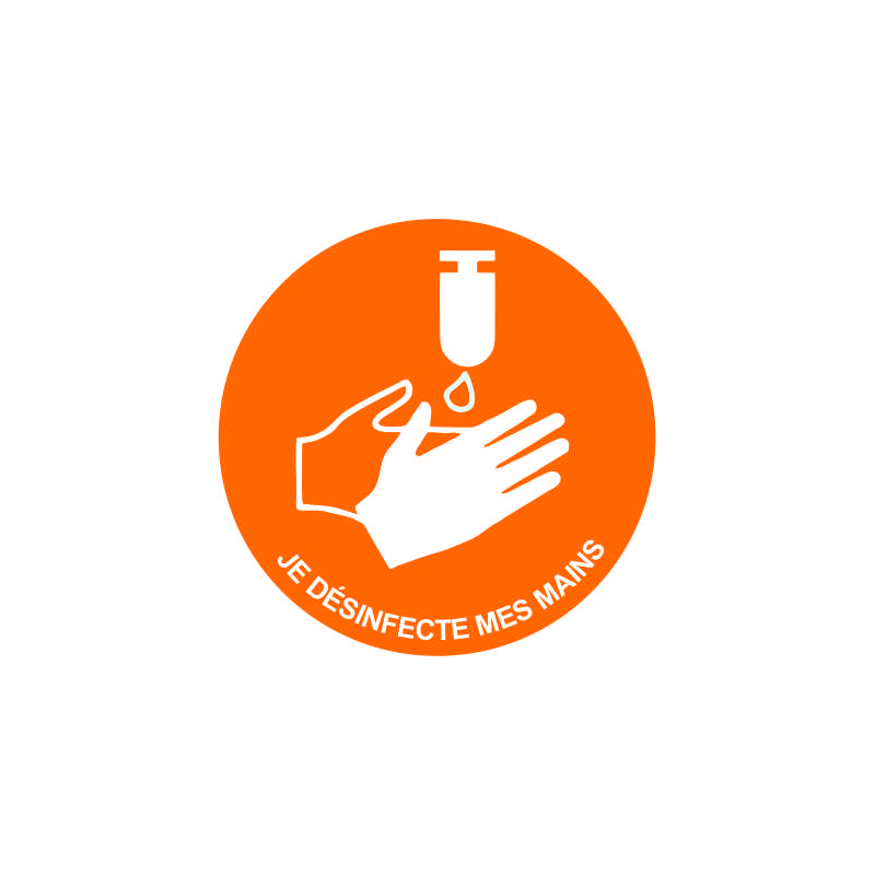 Adhésif de sol - Lavage des mains
