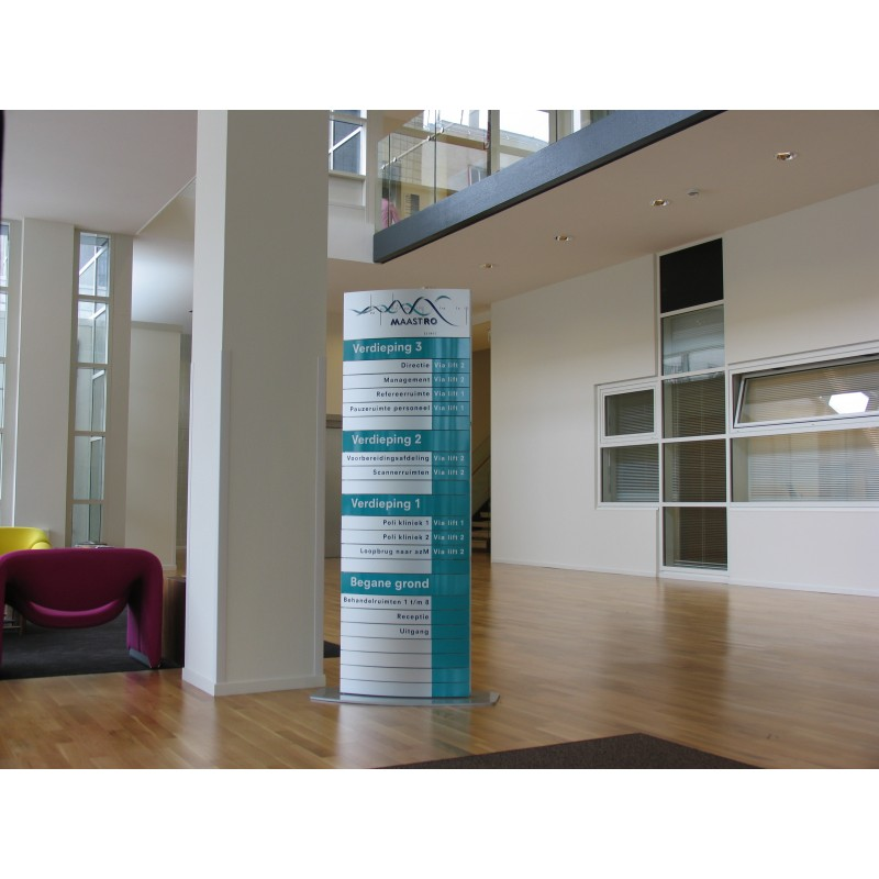 totem publicitaire interieur lame bombée # TT7021 totem publicitaire interieur lame bombée # TT7021