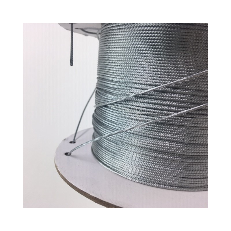 Câble acier de suspension BIS DOBYGRIP - diamètre de raccordement : 2 mm -  Longueur : 150 m