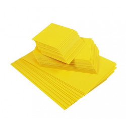 Étiquettes PVC jaune en Lot