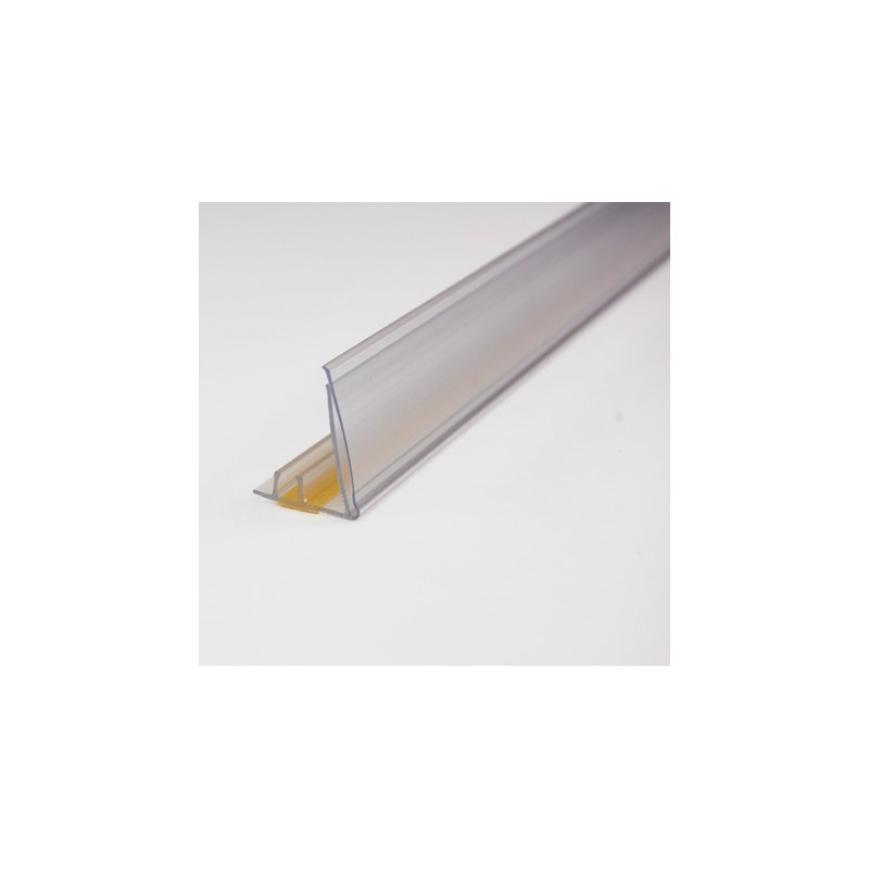 image sur fond blanc de profilé rail avant pour séparateur tablette avec porte-étiquette #vsp3011