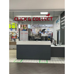 Lettre 3D relief intérieure sur barre en métal suspendue