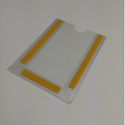 Porte-cartes d'étiquettes autocollantes, pocommuniste d'index, porte-cartes  en plastique transparent, porte-étiquettes adhésives