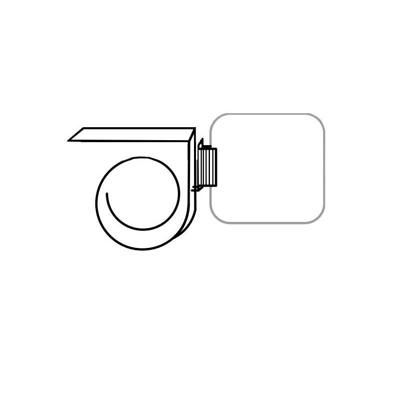 Fixation support d'étiquette Spirale Klick en Nylon Blanc #vpe1555