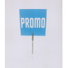 Mini socle plexi + tige + pince porte-étiquette # VPE0309