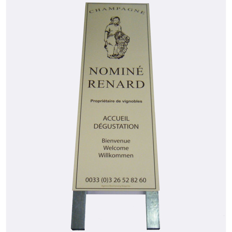 Totem Signalétique et directionnel d'entreprise pour extérieur Eco #TT0511