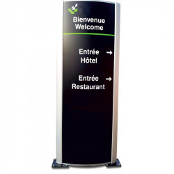 totem publicitaire de communication galbé profils #TT0965