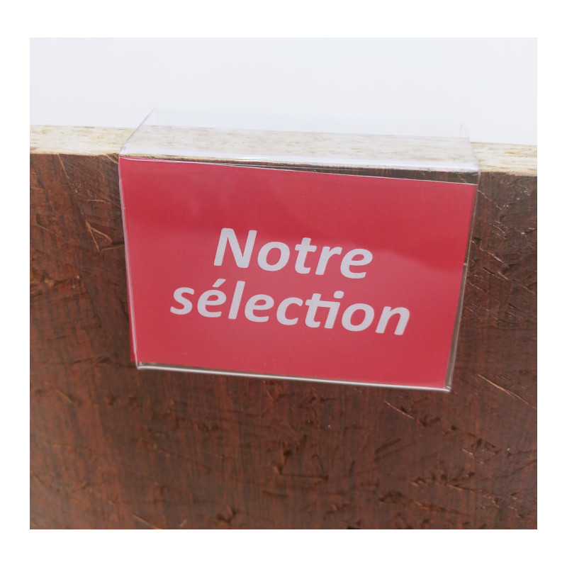 Chevalet porte-étiquette pince panier #VPE1071