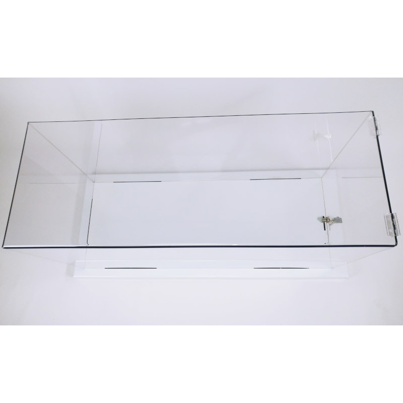 Vitrine capot Plexi + socle serrure Podiglass Rectangle #MB0247