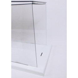 Vitrine capot Plexi + socle serrure Podiglass Rectangle #MB0247