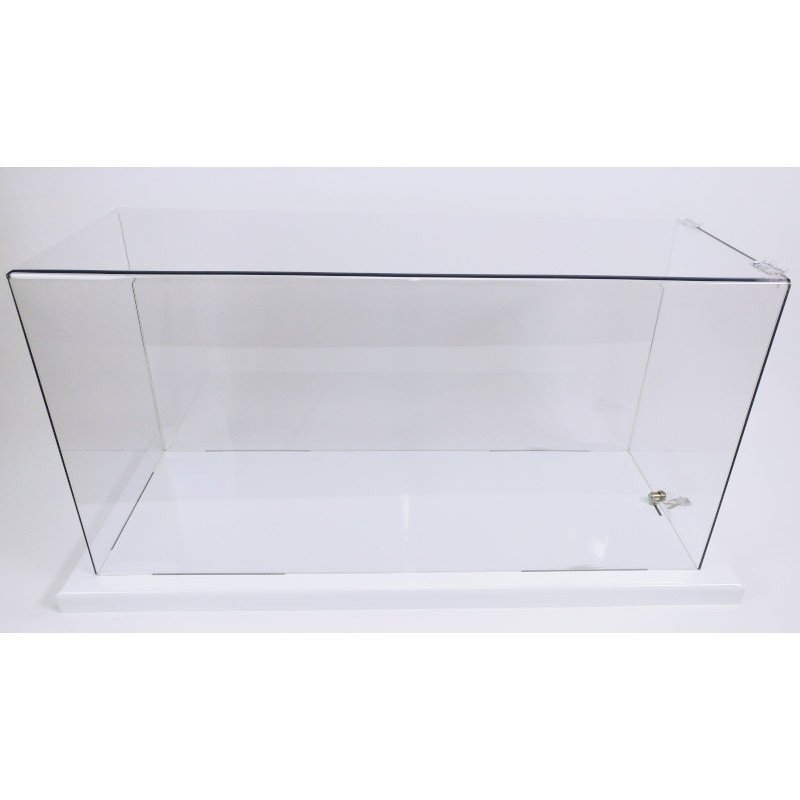 Vitrine capot Plexi + socle serrure Podiglass Rectangle #MB0247