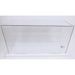 Vitrine capot Plexi + socle serrure Podiglass Rectangle #MB0247