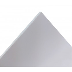 Plaque PVC expansé blanc Blanc, E : 3 mm, l : 100 cm, L : 200 cm