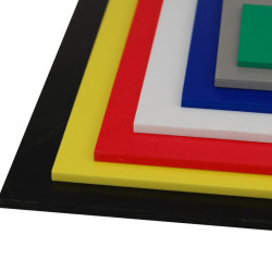 Plaque de PVC expansé de couleur noir #MP1341