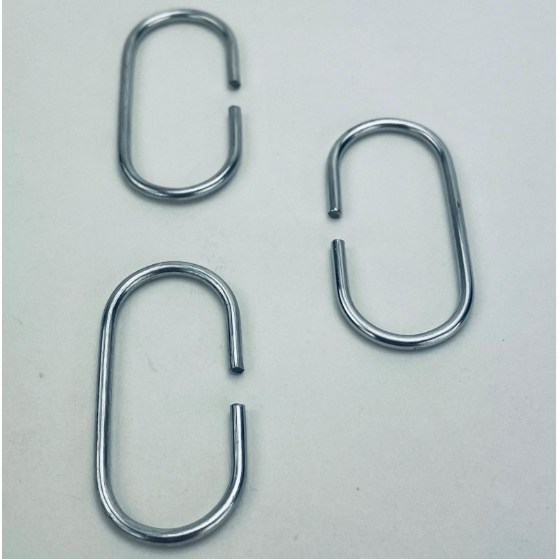 Lot de crochets en métal, forme C #VAC0621