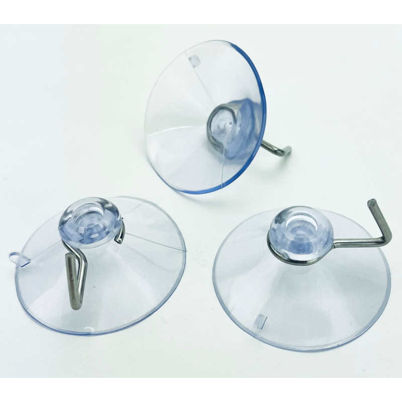 ventouse transparente avec crochet #VAC6231