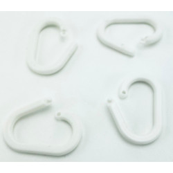 Lot d'anneaux brisés plastique ovale #VAC0642