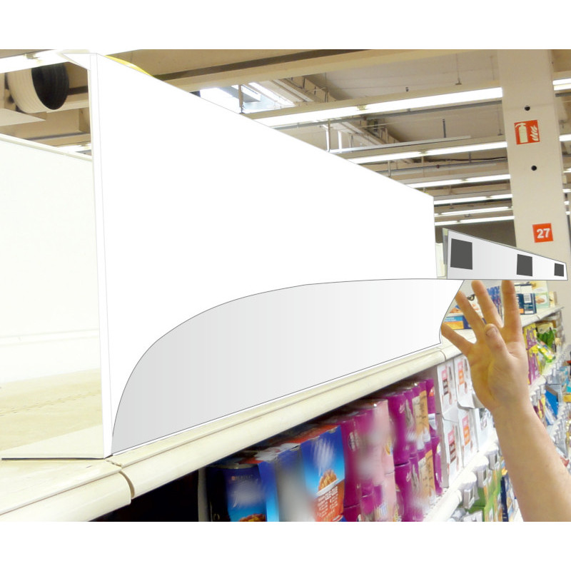 Porte-affiche pour Haut de Gondole, Fermeture magnétique #VHG0321