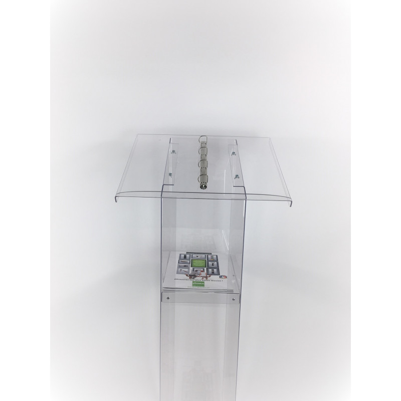 photo de face Pupitre présentoir et distributeur catalogue #VPB0727