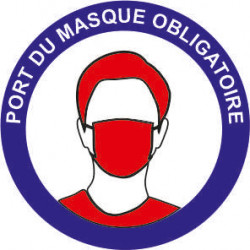 Adhésif Elections présidentielles "Port du masque obligatoire"