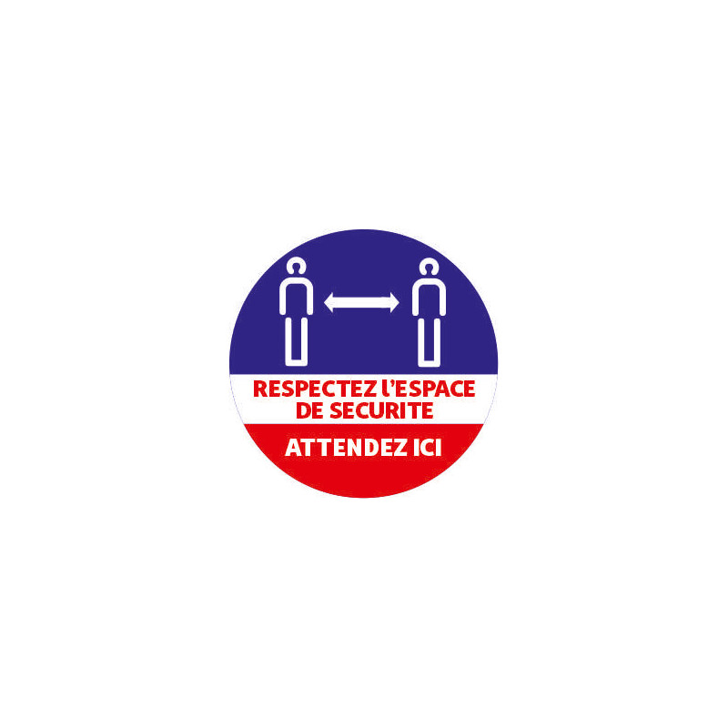 Adhésif Elections présidentielles "Espace de sécurité" #VLE2047