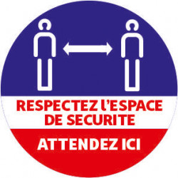 Adhésif Elections présidentielles "Espace de sécurité" #VLE2047