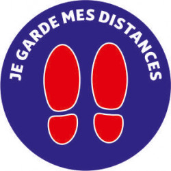 Adhésif Elections présidentielles "Je garde mes distances" #VLE2097