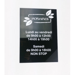 Panneau Plexi blanc ou noir personnalisé #DP0316