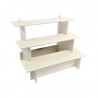 Présentoir podium escalier 3 marches bois Woodgreen #VPP0397