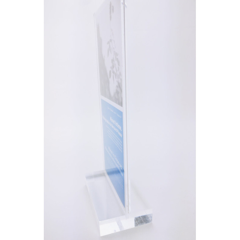 Porte-étiquette socle plexi 20mm #VPE0491
