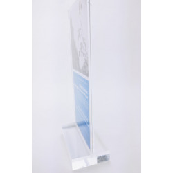 Porte-étiquette socle plexi 20mm #VPE0491