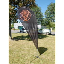 Réalisation de voile publicitaire Jagermeister