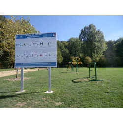 Réalisation de Panneau pulicitaire extérieur sur mat galva