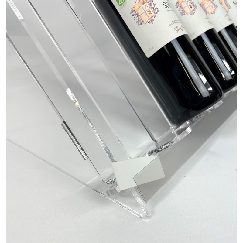 Support porte bouteille incliné Plexi