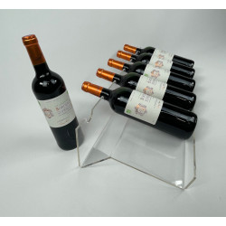 Réalisation présentoir six bouteilles plexiglas
