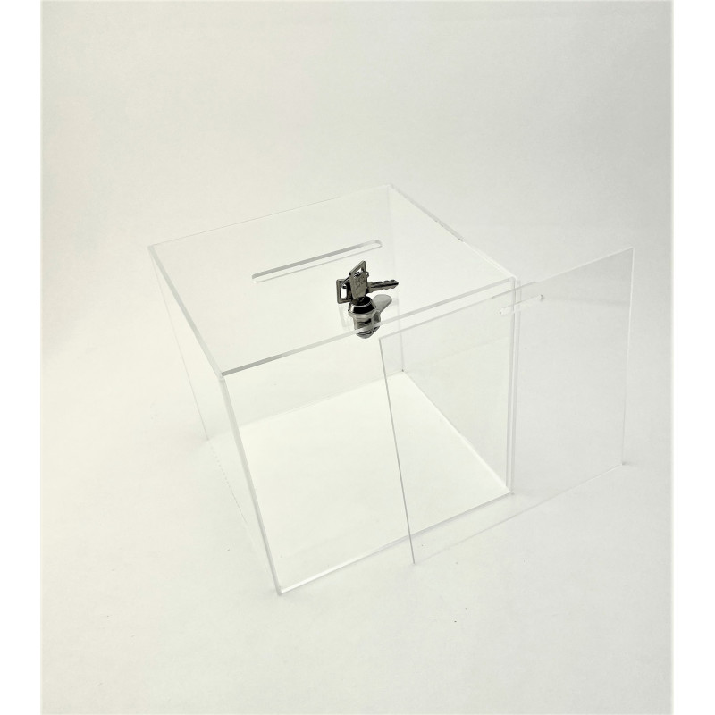 Urne plexi acrylique transparent porte visuel - SIGMA