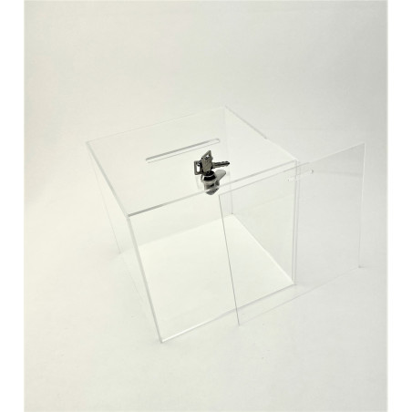 urne plexi acrylique transparente serrure - SIGMA