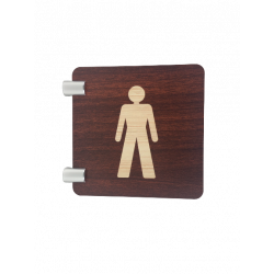 Signalétique murale en Drapeau Toilettes Hommes
