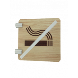 Signalétique murale en drapeau interdit de fumer