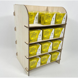 Réalisation présentoir étagère bois quatre niveaux