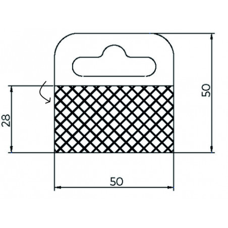 Attache adhésive blister trou EU - SIGMA